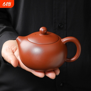 原矿朱泥紫砂西施壶罗汉茶杯功夫茶具茶道壶承零配中式一壶两杯