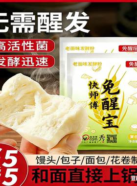 快师傅免醒宝发酵母粉老面酵子味发面宝王馒头包子专用官方店