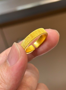 中古风竖纹戒指女复古轻奢小众
