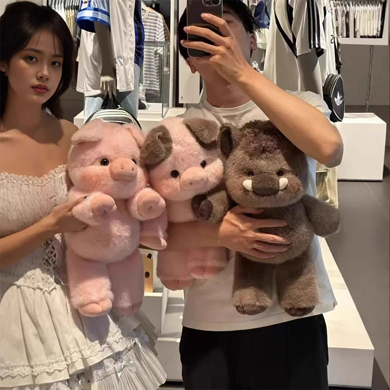 跑跑系列小猪玩偶毛绒玩具公仔女