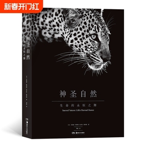 正版  神圣自然 精装8开线装特种纸过油处理不粘页 100多幅塞伦盖蒂大草原生命之舞 非洲动物人像摄影集艺术图册书籍