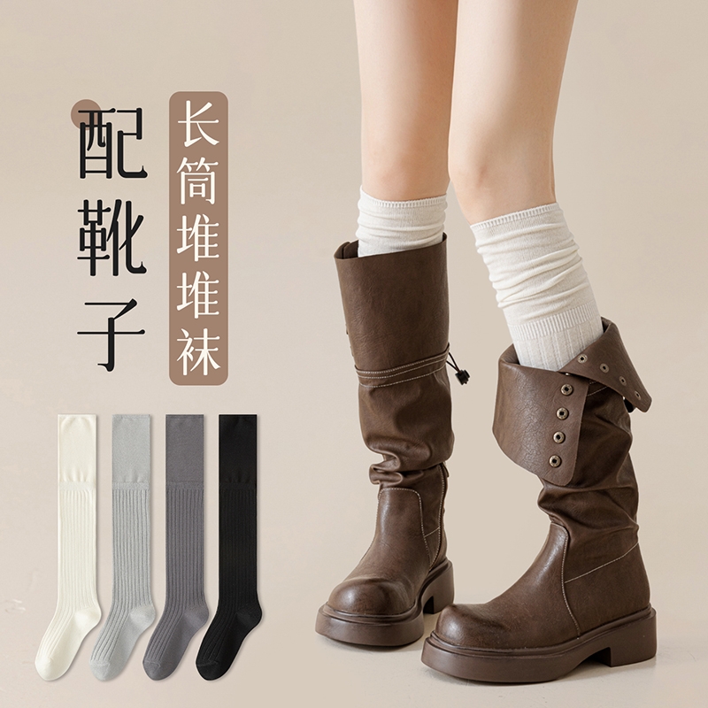配长靴袜子女秋冬过膝袜