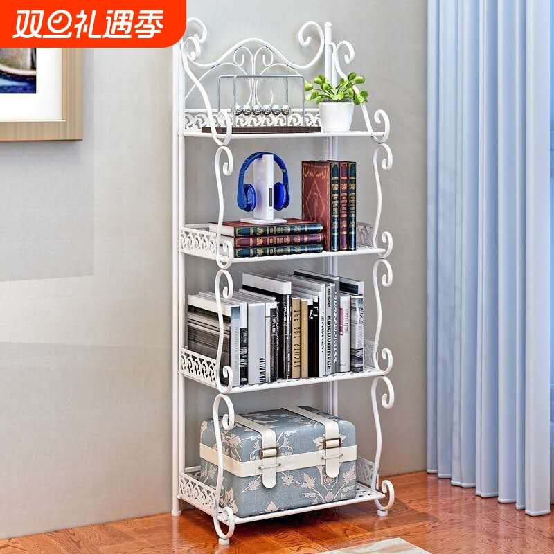 厨房置物架阳台收纳架客厅卧室落地储物架 浴室卫生间铁艺多层架