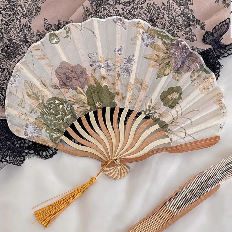 小扇子随身古风贝壳扇折叠清凉扇道具汉服中国风扇子折扇办公室