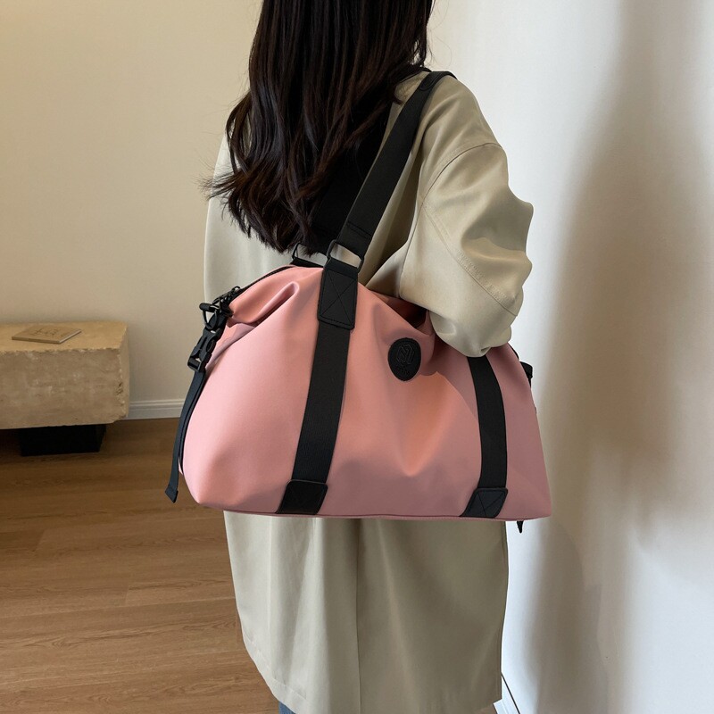 短途旅行包女轻便大容量手提行李包高级感干湿分离防水运动健身包