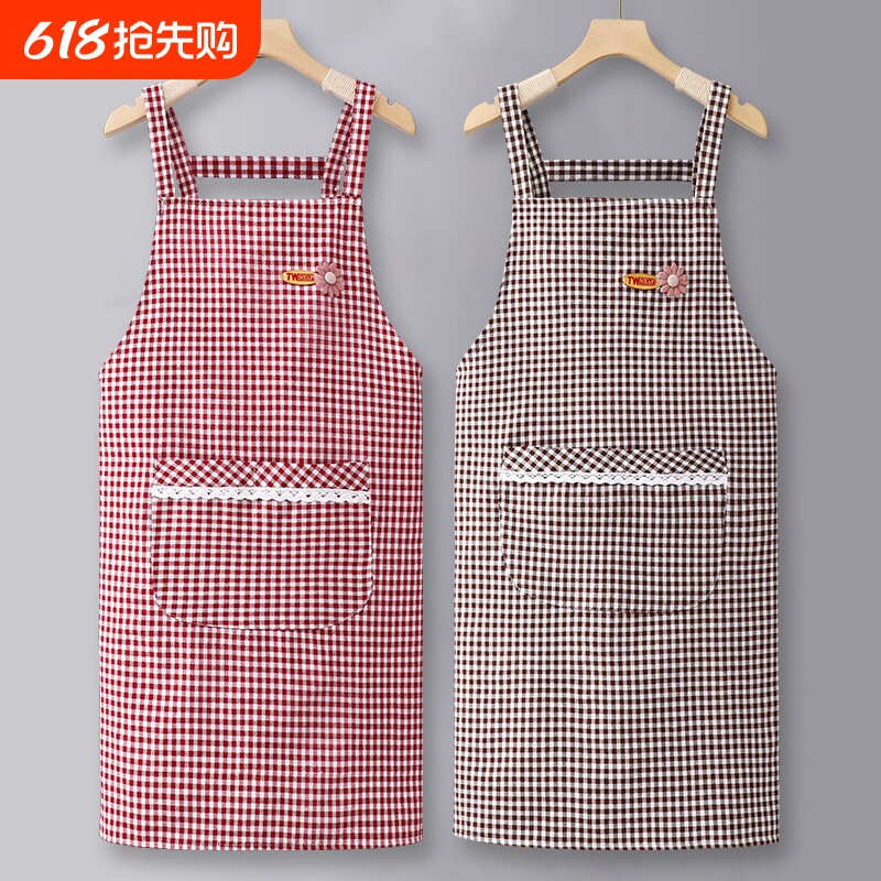 纯棉围裙厨房家用可爱2025新款同款商用餐饮专用做饭工作服女加长