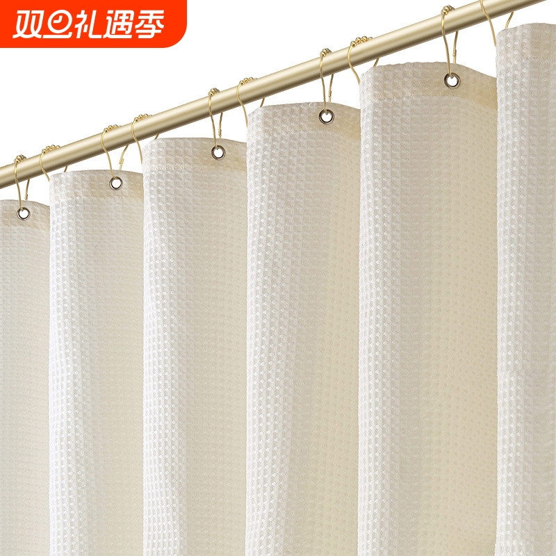 新款日系浴帘浴室防水隔断帘卫生间门帘淋浴房洗澡间门帘套装