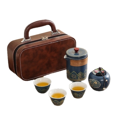 旅行茶具套装陶瓷便捷式泡茶壶