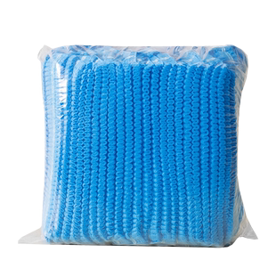 一次性帽子工作帽车间厨房餐饮防尘加厚无纺布条形帽劳保网帽头套