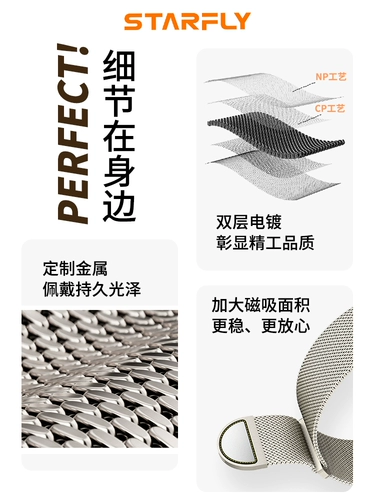 Применимо AppleWatch Strap Apple S9 Watch Iwatch7 Milan Malan Magnetic Metal S88ultra49 Ошибка из нержавеющей стали S7 44 мм/4/5/самка.