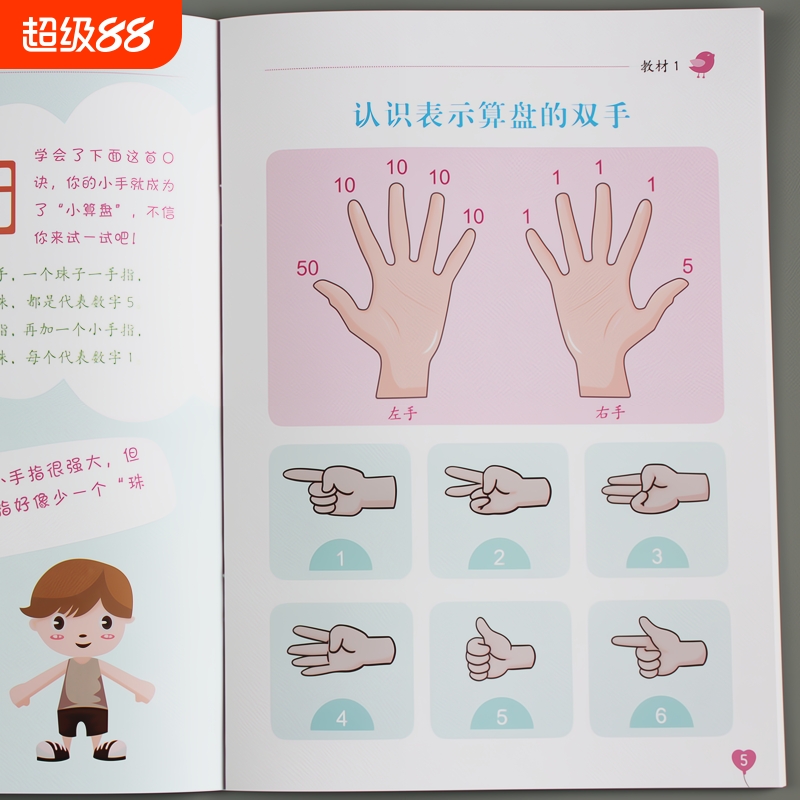 手指速算幼儿园教程全套7册