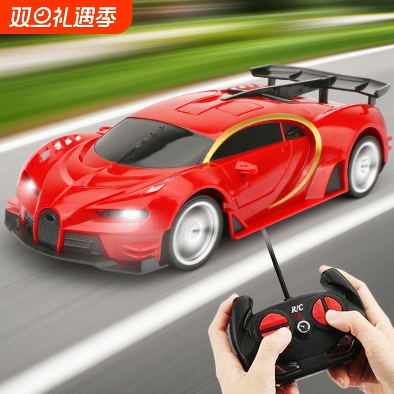 遥控汽车充电高速遥控车玩具赛车漂移小汽车电动儿童男孩跑车红色