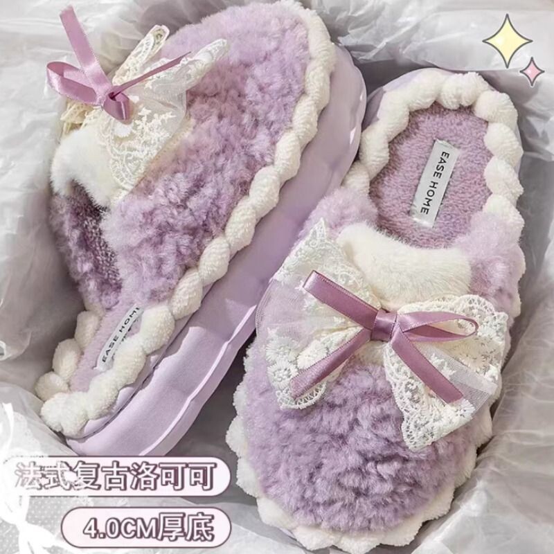 棉拖鞋女款冬季2025新款加绒加厚厚底保暖毛毛拖鞋女棉鞋居家棉