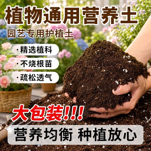阳台种菜土营养土种花养花土通用型室内花卉土盆栽土蔬菜种植土壤