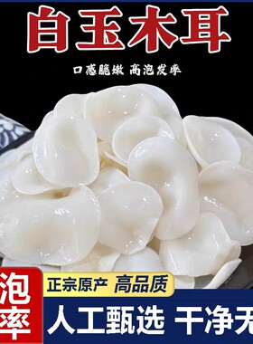 长白山特级白玉耳小碗木耳东北特产白银耳干货无硫凉拌炒菜食材