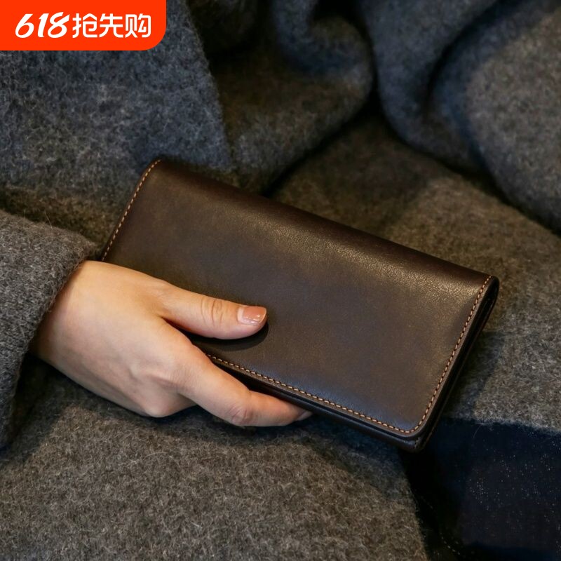 2026新款女款长款真皮钱包卡包一体牛皮商务手拿包女大容量多卡位