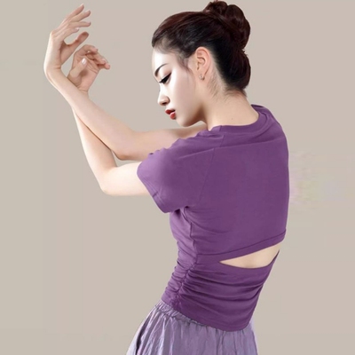 练功形体服夏季现代舞短袖