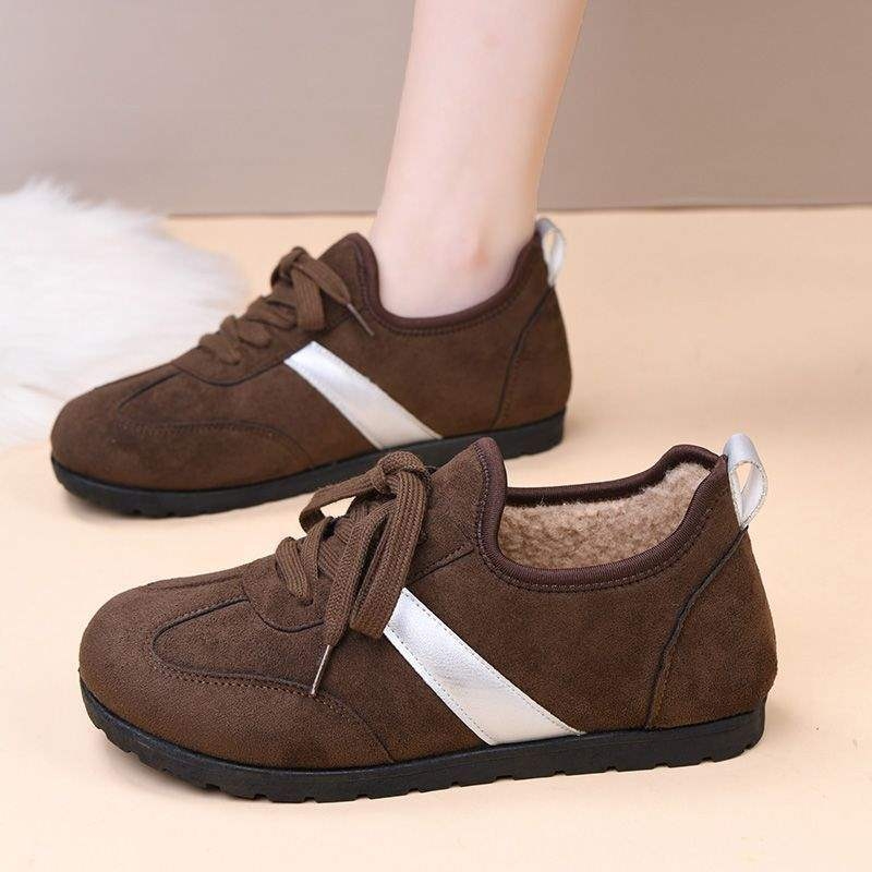 加绒阿甘鞋女款2025新款女鞋秋冬