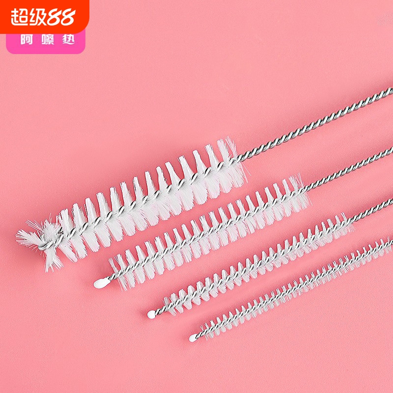 吸管刷A1pf0-易上手缝隙清洁刷化妆刷小刷子便携带刷头清洗用具