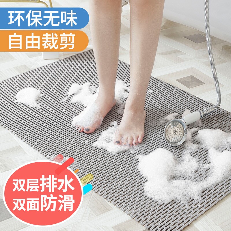 3G疏水垫镂空防滑加厚pvc耐磨卫生间浴室户外防水脚垫商用家用