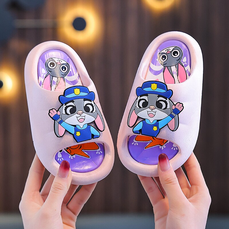 疯狂动物城儿童拖鞋女童夏季新款室内家居防滑软底女孩男童凉拖鞋