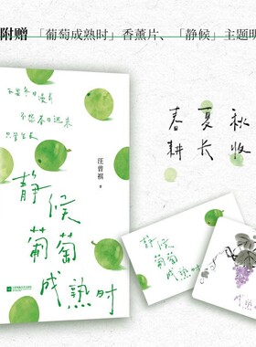 静候葡萄成熟时 吃得苦瓜过半世 汪曾祺散文精选口碑随笔力作 文坛大家的生活散文精选 写尽人间烟火与草木情深 文字温润治愈