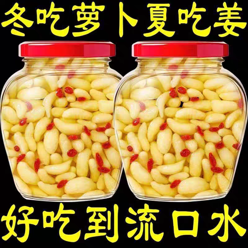枸杞泡姜芽嫩姜芽新鲜嫩姜仔姜生姜糖醋酸甜泡姜片泡菜下饭菜