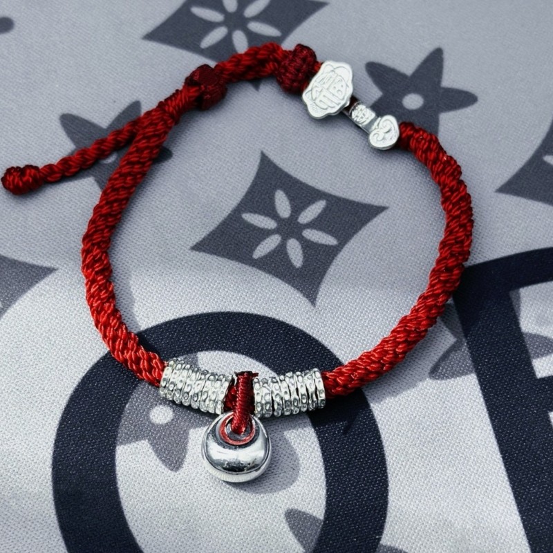 如意吉祥银坨坨小胖福袋盘缠红绳古法藏式编织手链女手饰首饰,饰品/流行首饰/时尚饰品新,手链,淘宝优惠券,粉丝福利购,淘宝优惠卷