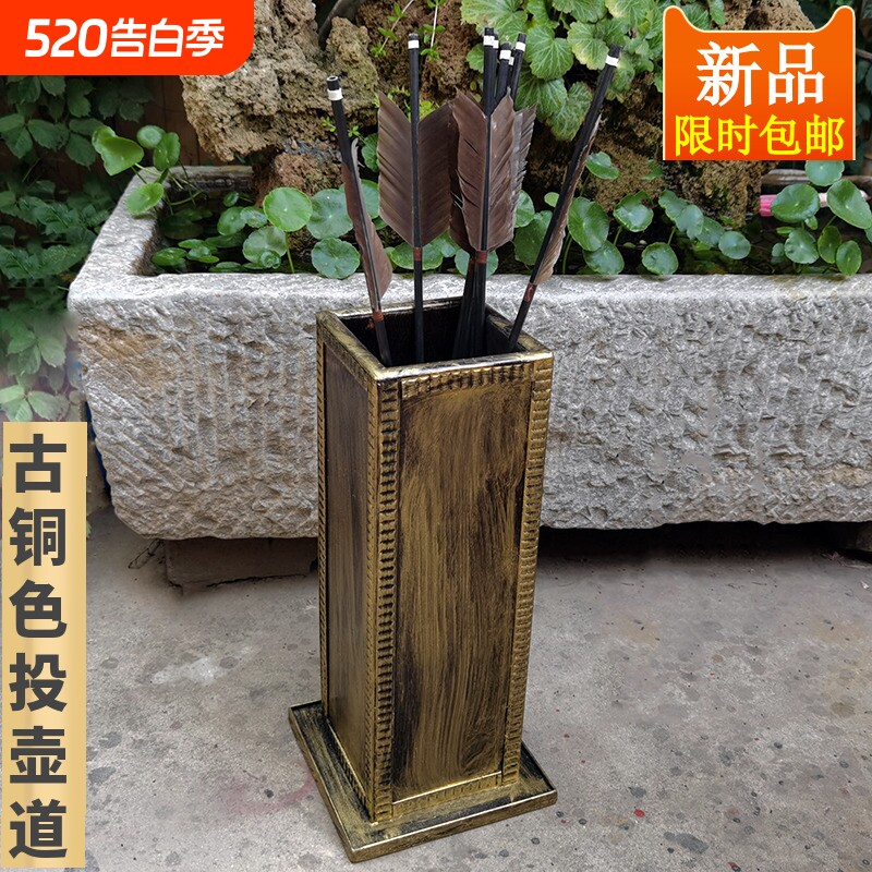 木质投壶道具幼儿园游戏投掷玩具真羽毛箭羽箭射箭飞镖古代传统