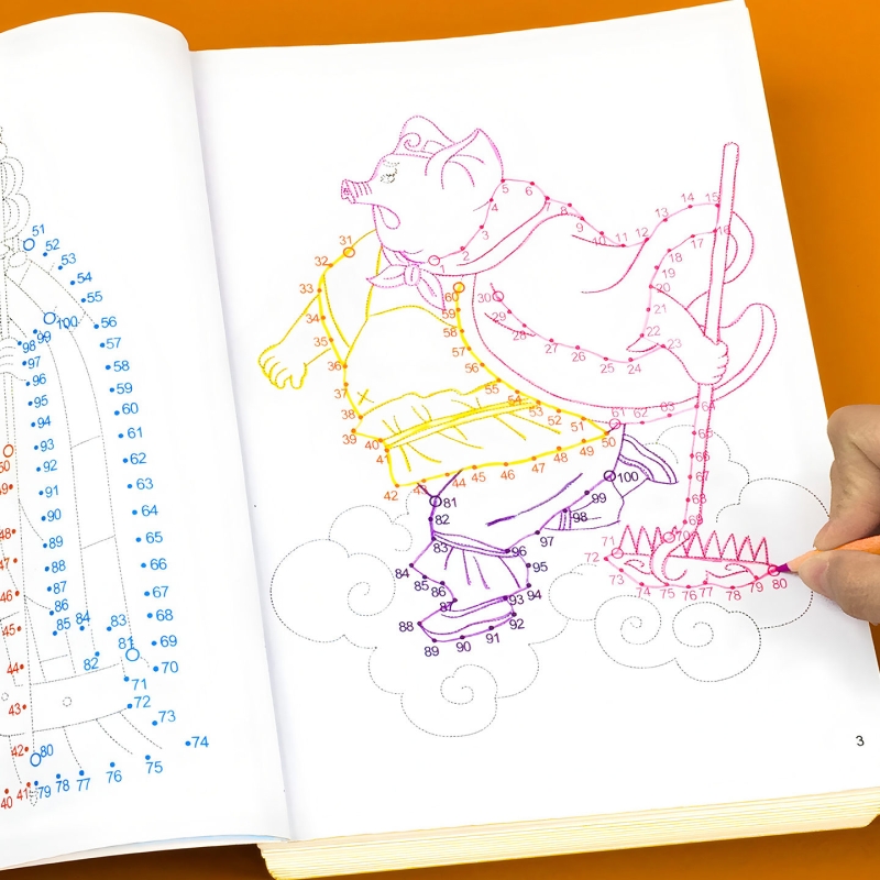 儿童专注力大挑战数字连线画