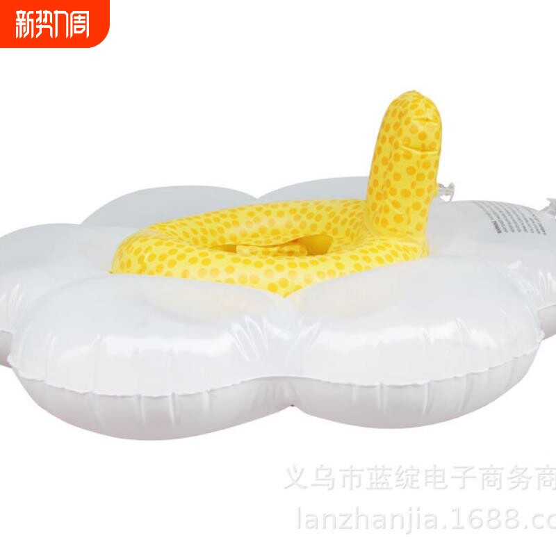 热销厂家现货批发跨境儿童太阳花朵座圈婴儿充气游泳圈卡通泳圈