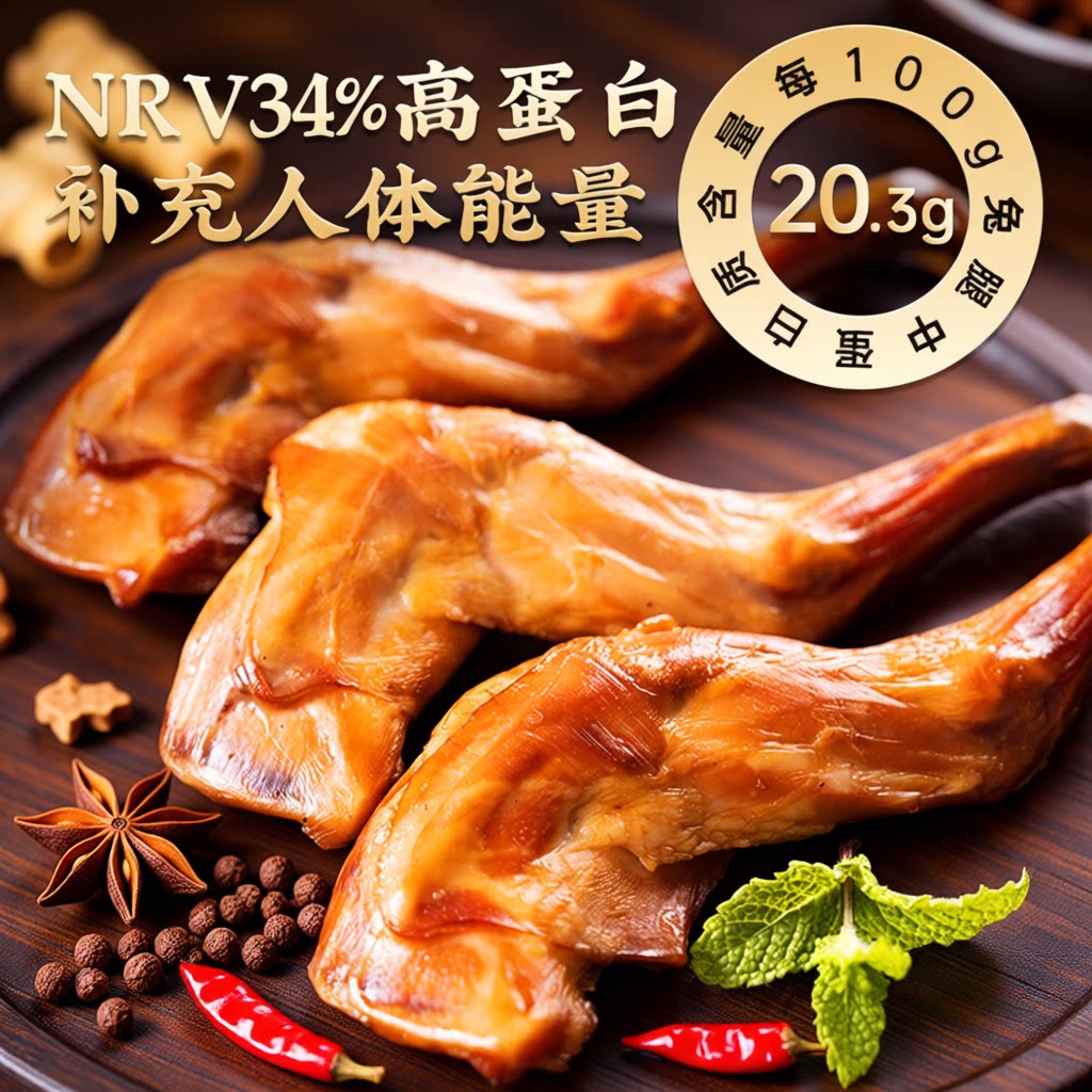 康大熏香兔前腿开袋即食图片
