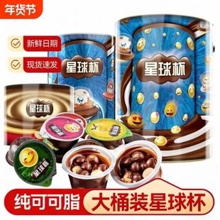 星球杯大杯桶装旗舰店巧克力可可脂童年休闲80后怀旧零食夹心饼干