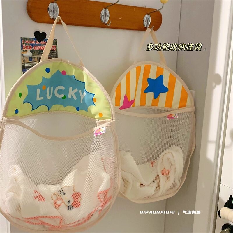 内衣收纳挂袋悬挂宿舍网兜床头卧室收纳袋门后袜子衣柜墙上神器