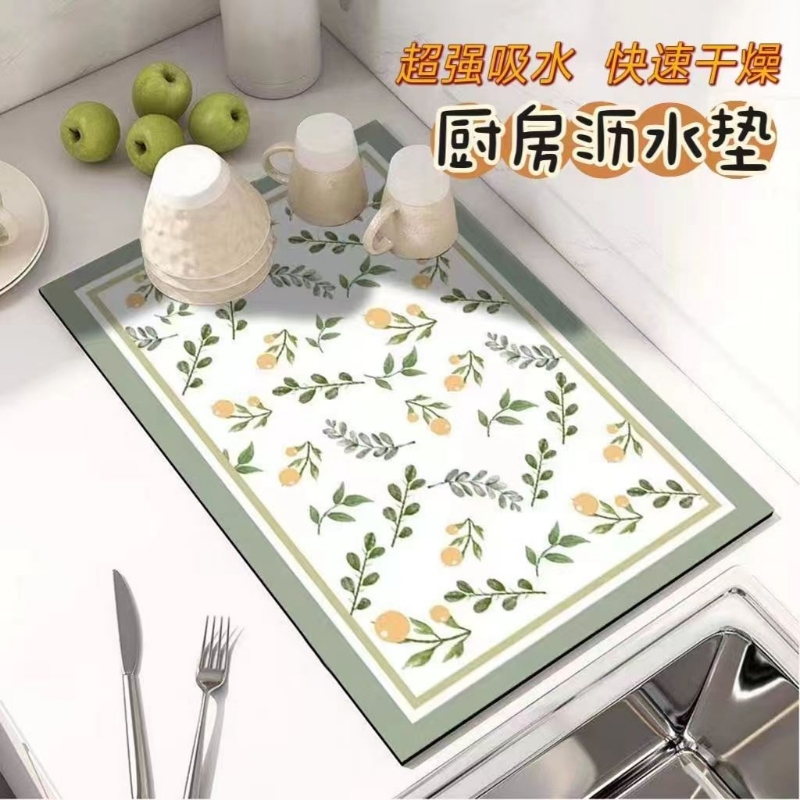 硅藻泥厨房沥水垫|超4000次加购