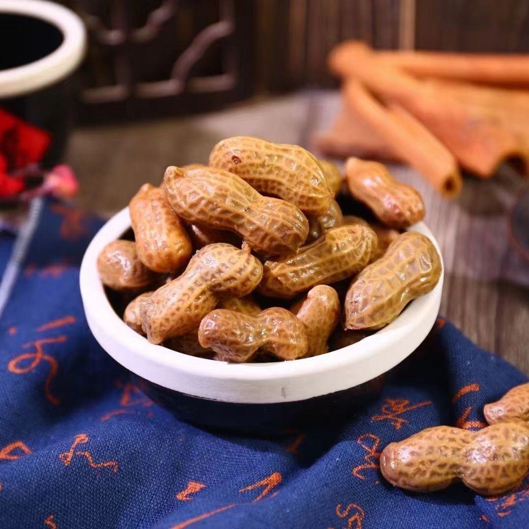花大个水煮花生500g*2袋卤味花生特产真空包装卤花生小吃啤酒c15