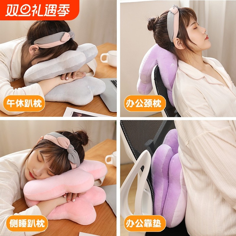 午睡枕头趴睡觉神器儿童教室办公室趴睡枕趴趴枕小学生折叠午休枕