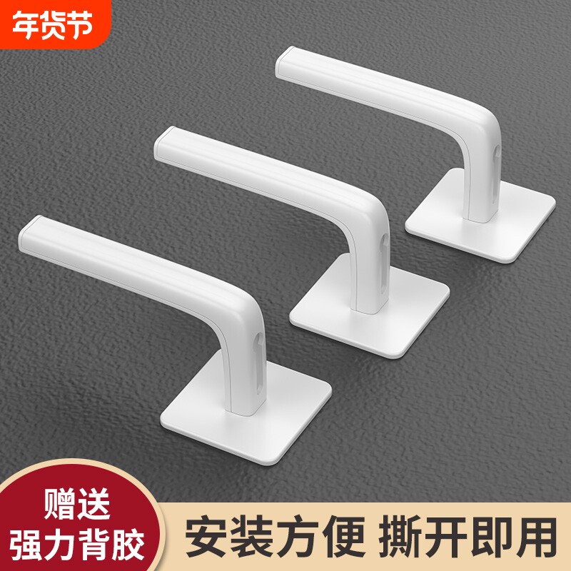免打孔挂钩强力粘胶挂衣架壁挂墙上厨房卧室门后衣服无痕粘钩承重