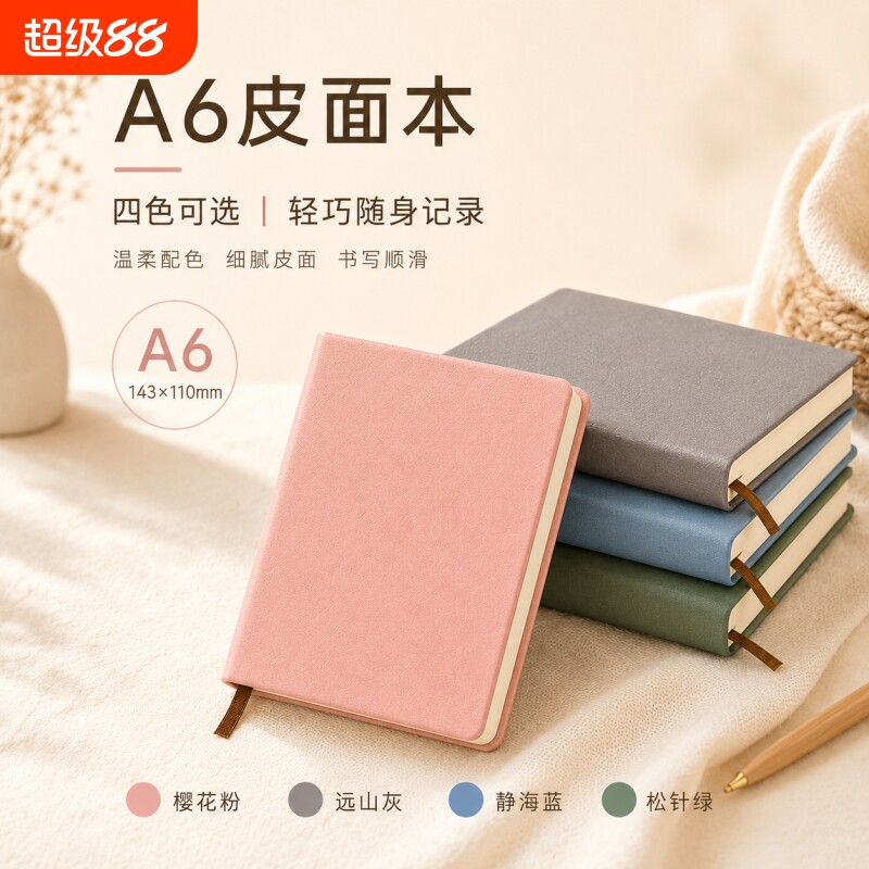 a6便携式记事本小随身笔记本小随身工作会议记录本学生专用携带商务随手记录备忘录计划本日记本口袋本手账本