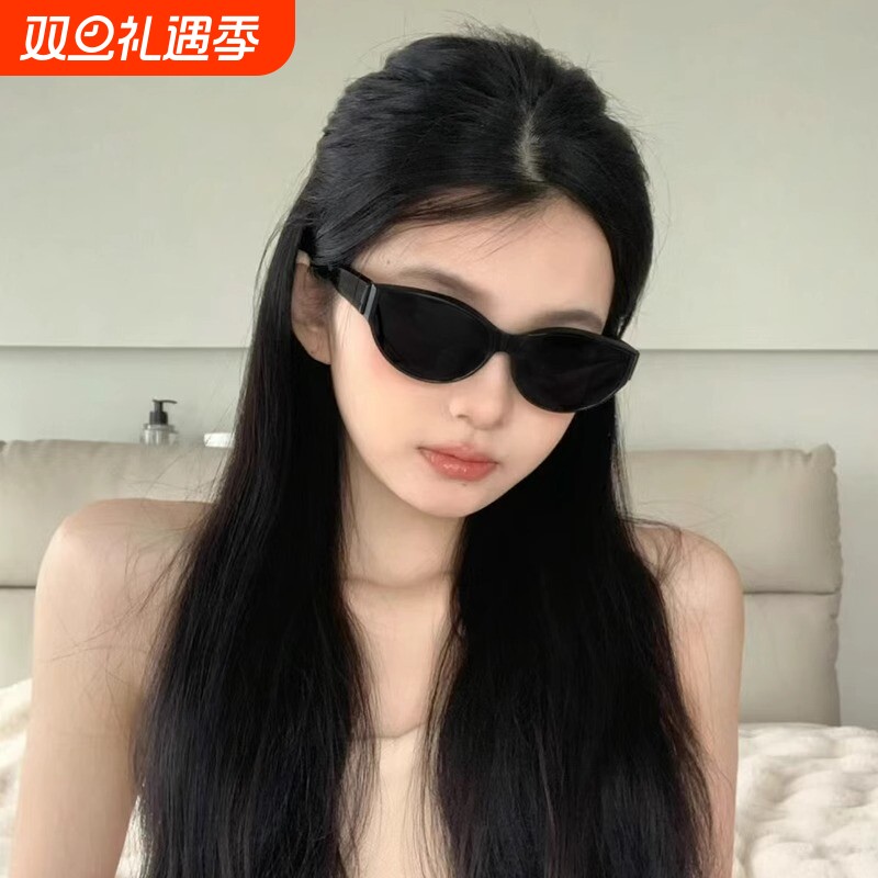 jennie同款墨镜女偏光辣妹猫眼小框gm眼镜复古防紫外线太阳镜小脸