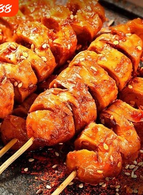 香辣烤面筋串辣味麻辣解馋小零食学生小吃休闲食品开袋即食烧烤