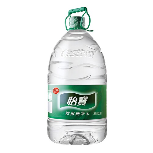 怡宝12.8L饮用纯净水手提桶装水非矿泉水大桶装家庭泡茶瓶装水