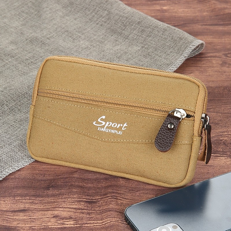 手机包男士腰包干活工地多功能穿腰带手机套竖款中老年迷你小包包