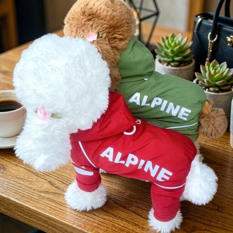 狗狗衣服秋冬装新款泰迪比熊四脚棉服雪瑞纳冬季运动反光四腿棉衣