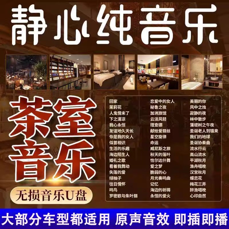 轻音乐u盘歌曲休闲纯古典高音质音乐优盘茶室养生馆美容静心餐厅
