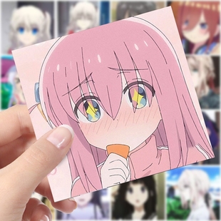 动漫贴纸1400贴二次元 日漫混合混搭大杂烩小尺寸头像高颜值贴画图