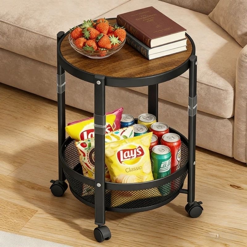 可移动边几小推车客厅沙发茶几边柜中古风床头收纳置物架零食柜子,收纳整理,整理架/置物架/收纳架,淘宝优惠券,粉丝福利购,淘宝优惠卷
