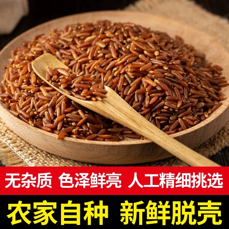 红米红软米农家自种食用红大米五谷杂粮红正宗新鲜梯田红米血稻米