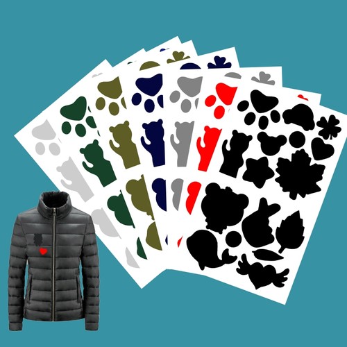 羽绒服破洞无痕修复自粘补丁贴