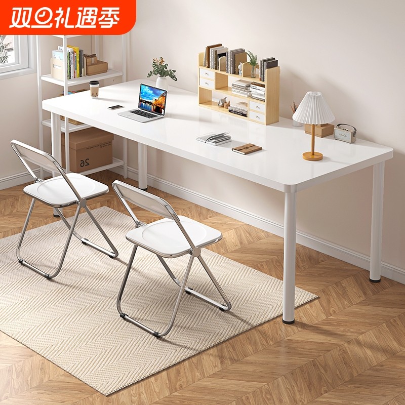可折叠电脑桌台式卧室长方形出租屋家用办公学习简易小户型书桌子